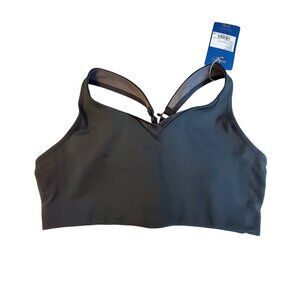 Brooks Drive Convertible 34DD Asphalt Adjustable Back Sweat-Wicking Compression